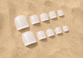 Press On Pedi Milky French