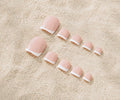 Press On Pedi French